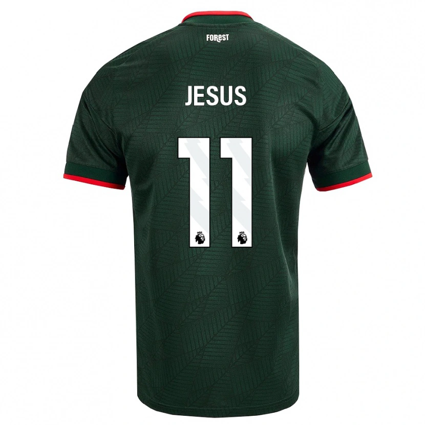 Danxen Barn Igor Jesus #11 Mörk Grön Röd Bortatröja Matchtröjor 2026/27 Tröjor T-Tröja