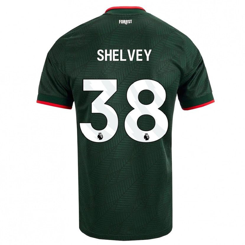 Danxen Barn George Shelvey #38 Mörk Grön Röd Bortatröja Matchtröjor 2026/27 Tröjor T-Tröja