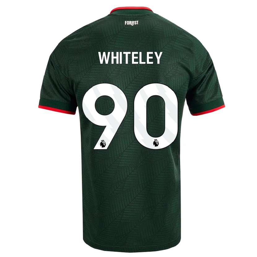 Danxen Barn Jonathan Whiteley #90 Mörk Grön Röd Bortatröja Matchtröjor 2026/27 Tröjor T-Tröja