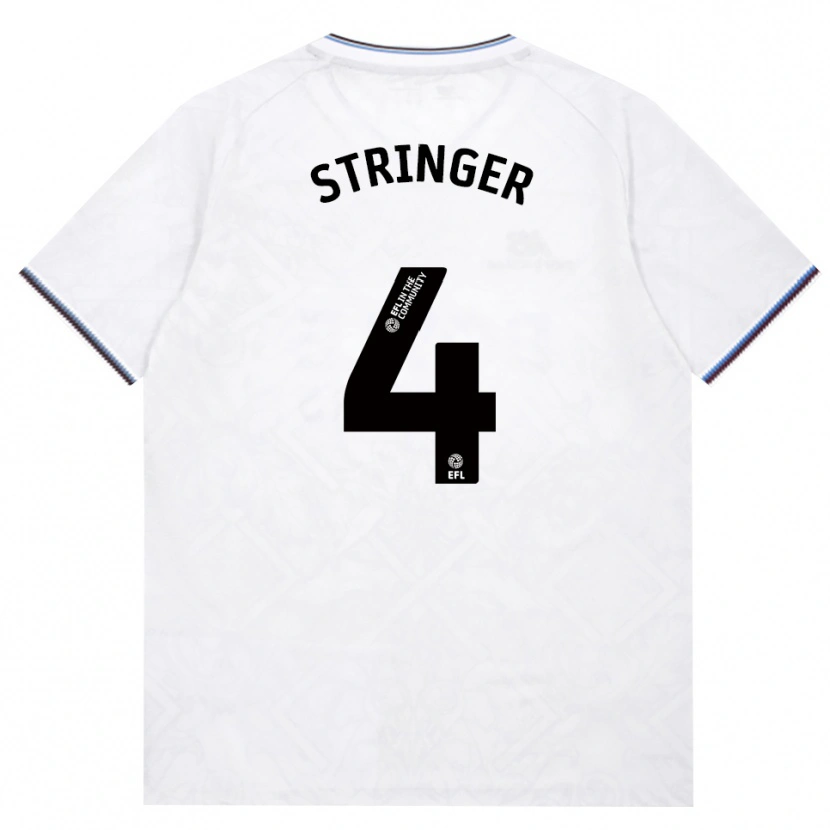 Danxen Barn Abbey Leigh Stringer #4 Vinröd Vit Bortatröja Matchtröjor 2026/27 Tröjor T-Tröja