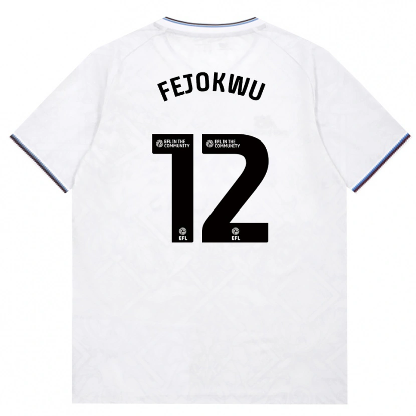 Danxen Barn Emmanuel Fejokwu #12 Vinröd Vit Bortatröja Matchtröjor 2026/27 Tröjor T-Tröja