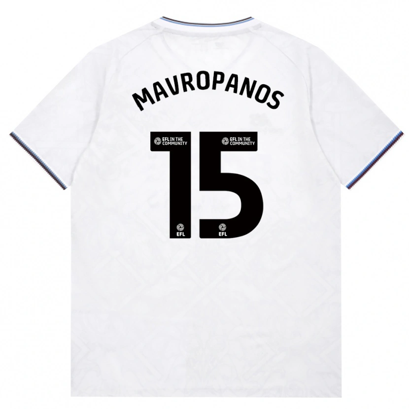 Danxen Barn Konstantinos Mavropanos #15 Vinröd Vit Bortatröja Matchtröjor 2026/27 Tröjor T-Tröja