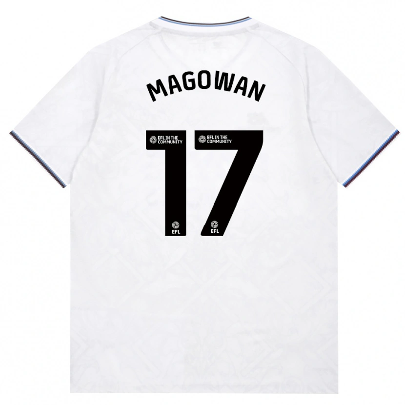 Danxen Barn Zak Magowan #17 Vinröd Vit Bortatröja Matchtröjor 2026/27 Tröjor T-Tröja
