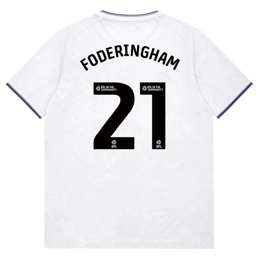 Danxen Barn Wes Foderingham #21 Vinröd Vit Bortatröja Matchtröjor 2026/27 Tröjor T-Tröja