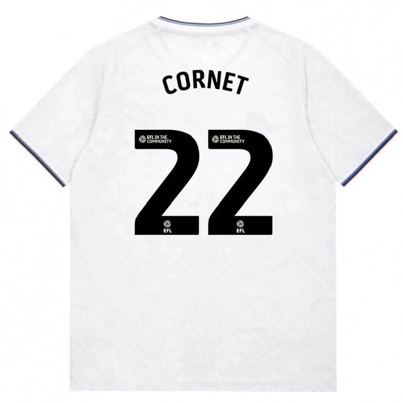 Danxen Barn Maxwel Cornet #22 Vinröd Vit Bortatröja Matchtröjor 2026/27 Tröjor T-Tröja