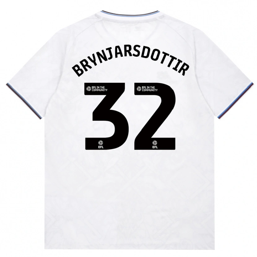 Danxen Barn Dagny Brynjarsdottir #32 Vinröd Vit Bortatröja Matchtröjor 2026/27 Tröjor T-Tröja