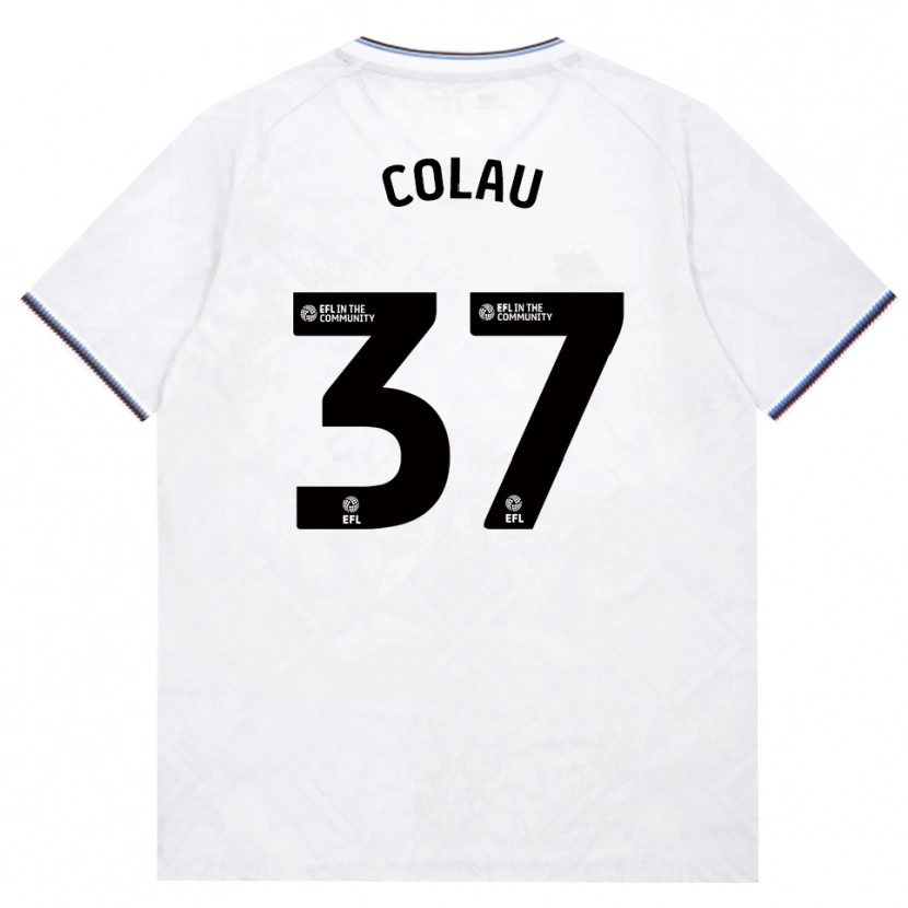 Danxen Barn Dimitri Colau #37 Vinröd Vit Bortatröja Matchtröjor 2026/27 Tröjor T-Tröja