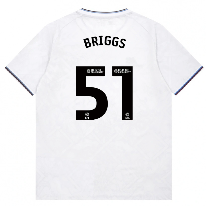 Danxen Barn Josh Briggs #51 Vinröd Vit Bortatröja Matchtröjor 2026/27 Tröjor T-Tröja