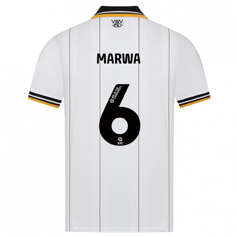Danxen Barn Bjørn Marwa #6 Orange Vit Svart Bortatröja Matchtröjor 2026/27 Tröjor T-Tröja