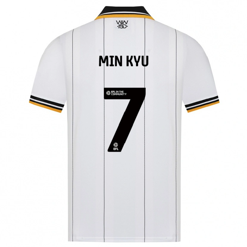 Danxen Barn Min-Kyu Ji #7 Orange Vit Svart Bortatröja Matchtröjor 2026/27 Tröjor T-Tröja