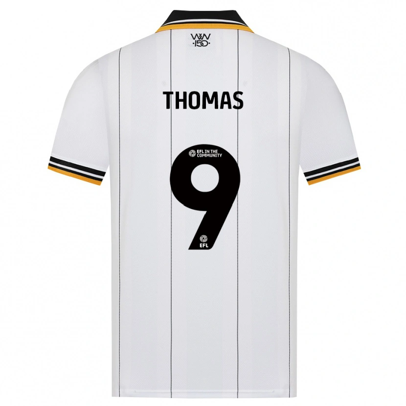 Danxen Barn Kaream Thomas #9 Orange Vit Svart Bortatröja Matchtröjor 2026/27 Tröjor T-Tröja