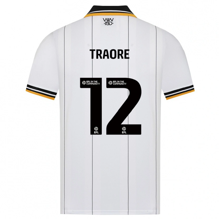 Danxen Barn Boubacar Traoré #12 Orange Vit Svart Bortatröja Matchtröjor 2026/27 Tröjor T-Tröja