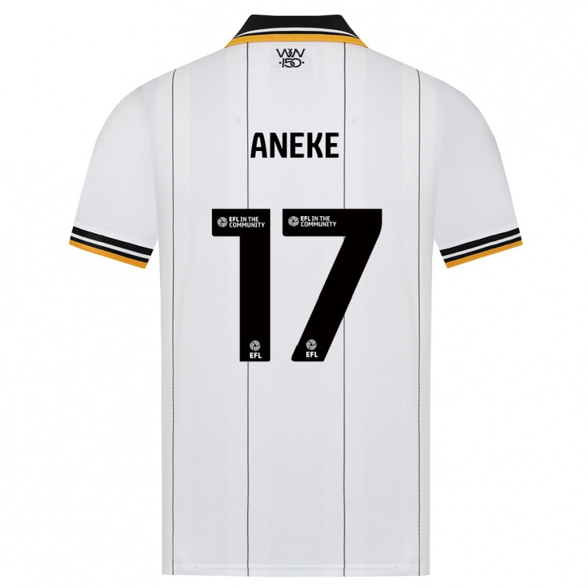 Danxen Barn Aaron Aneke #17 Orange Vit Svart Bortatröja Matchtröjor 2026/27 Tröjor T-Tröja