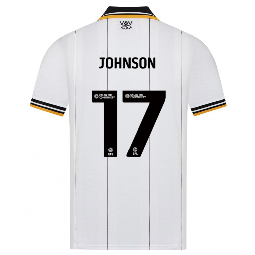 Danxen Barn Katie Johnson #17 Orange Vit Svart Bortatröja Matchtröjor 2026/27 Tröjor T-Tröja