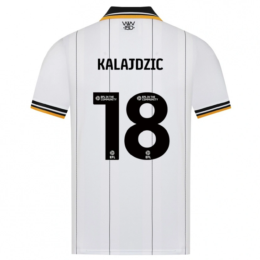 Danxen Barn Sasa Kalajdzic #18 Orange Vit Svart Bortatröja Matchtröjor 2026/27 Tröjor T-Tröja
