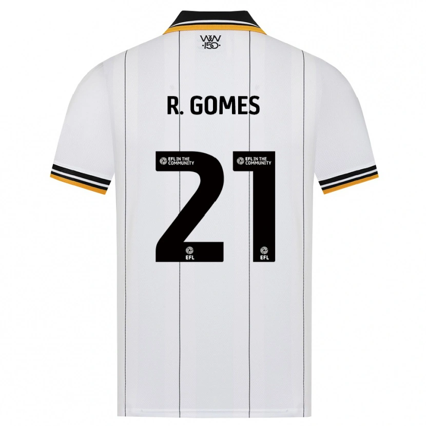 Danxen Barn Rodrigo Gomes #21 Orange Vit Svart Bortatröja Matchtröjor 2026/27 Tröjor T-Tröja