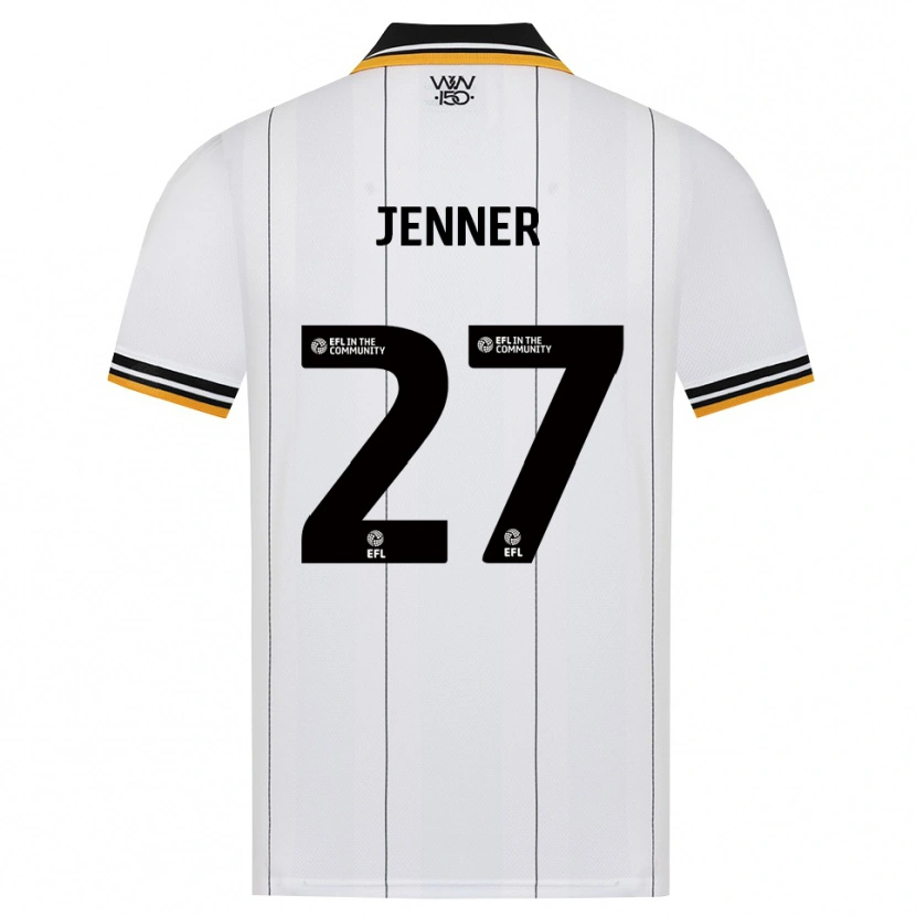 Danxen Barn Abbi Jenner #27 Orange Vit Svart Bortatröja Matchtröjor 2026/27 Tröjor T-Tröja