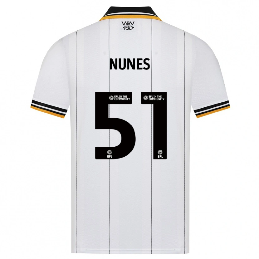 Danxen Barn Grazi Nunes #51 Orange Vit Svart Bortatröja Matchtröjor 2026/27 Tröjor T-Tröja