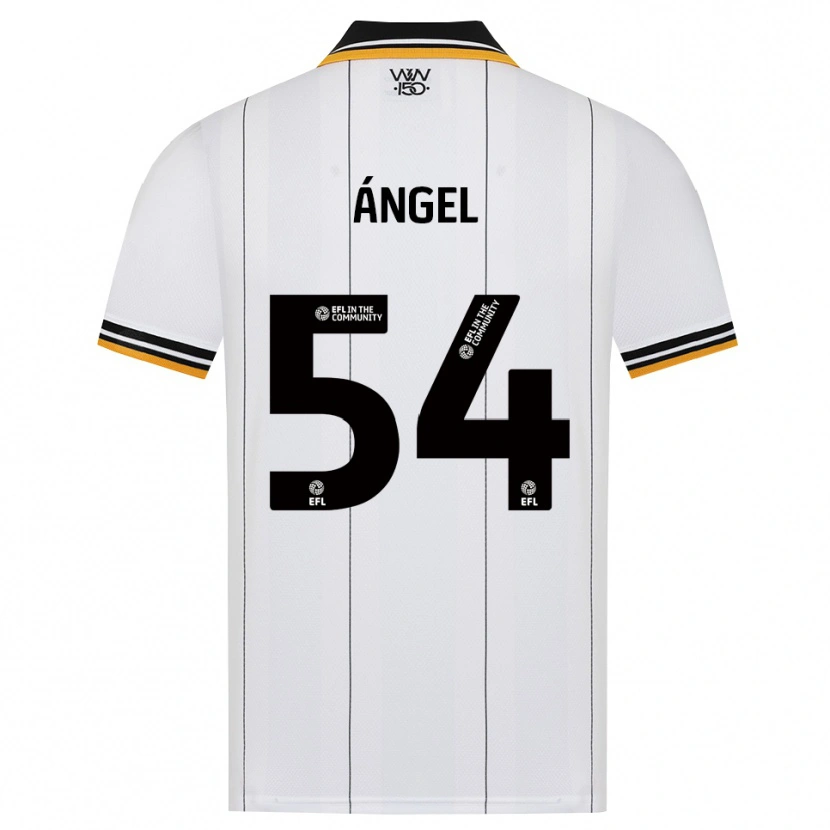Danxen Barn Dani Ángel #54 Orange Vit Svart Bortatröja Matchtröjor 2026/27 Tröjor T-Tröja
