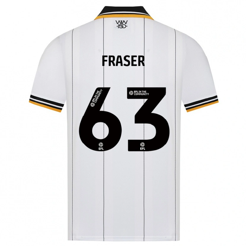 Danxen Barn Nathan Fraser #63 Orange Vit Svart Bortatröja Matchtröjor 2026/27 Tröjor T-Tröja