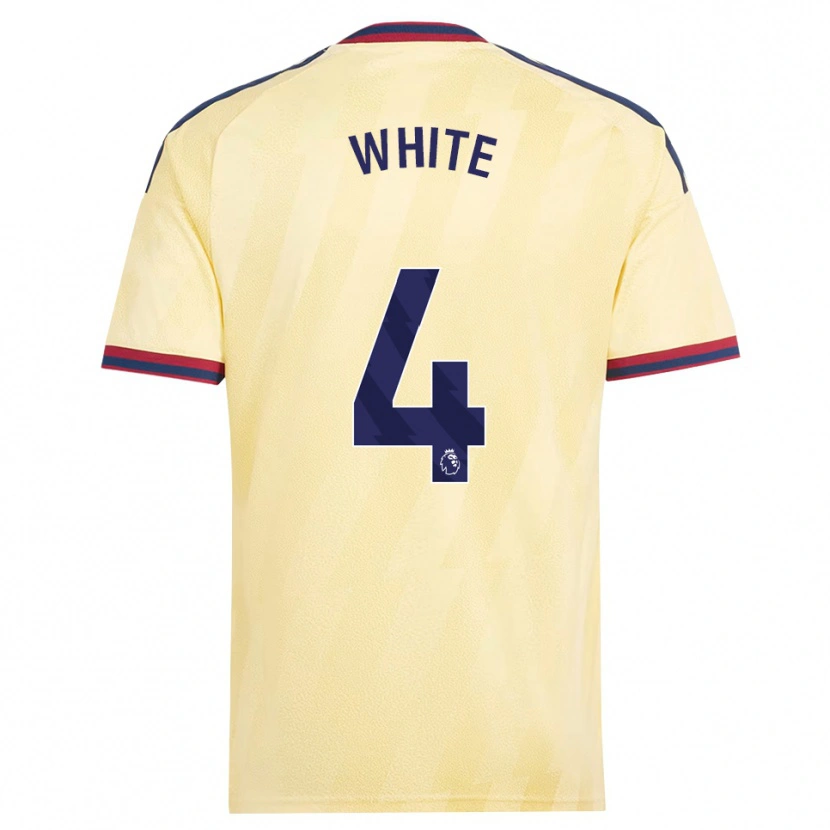 Danxen Barn Ben White #4 Ljusgul Midnattsblå Tredjesatsen Matchtröjor 2026/27 Tröjor T-Tröja