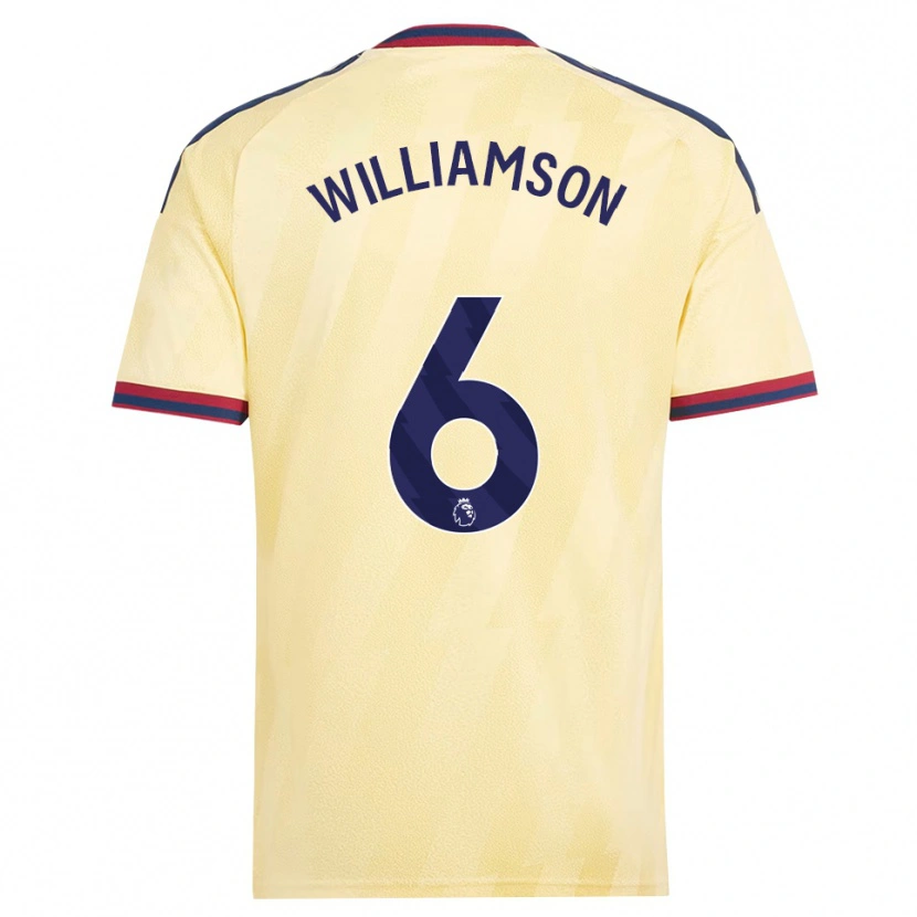 Danxen Barn Leah Williamson #6 Ljusgul Midnattsblå Tredjesatsen Matchtröjor 2026/27 Tröjor T-Tröja