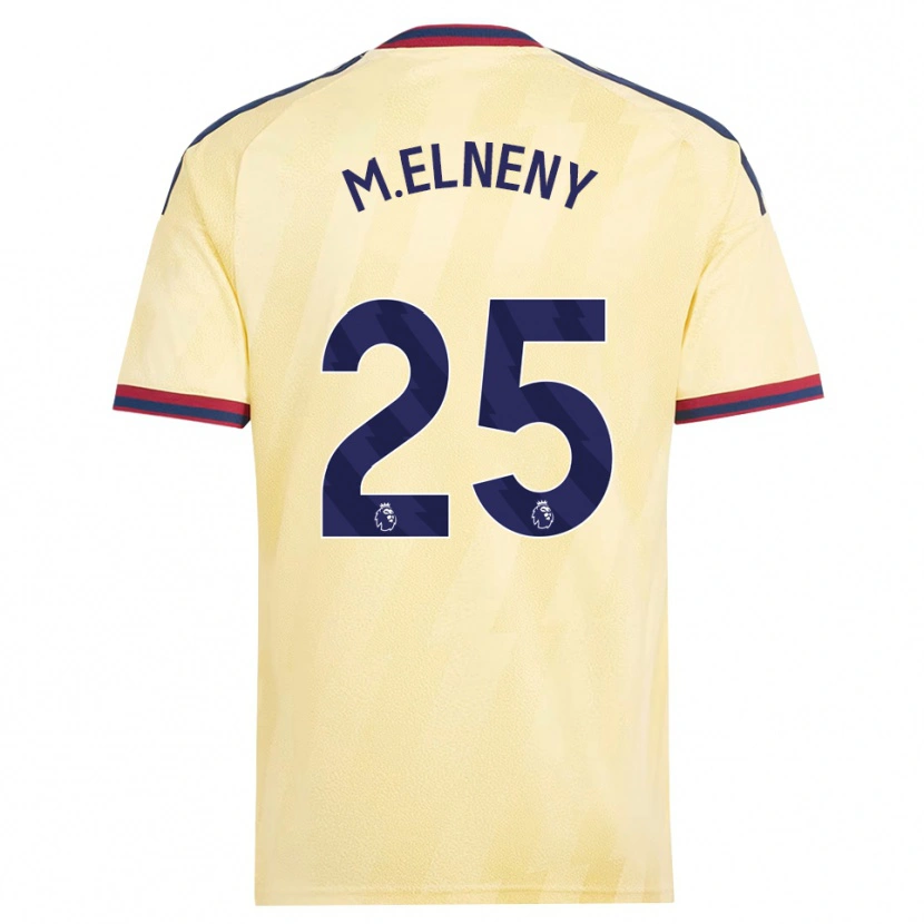 Danxen Barn Mohamed Elneny #25 Ljusgul Midnattsblå Tredjesatsen Matchtröjor 2026/27 Tröjor T-Tröja