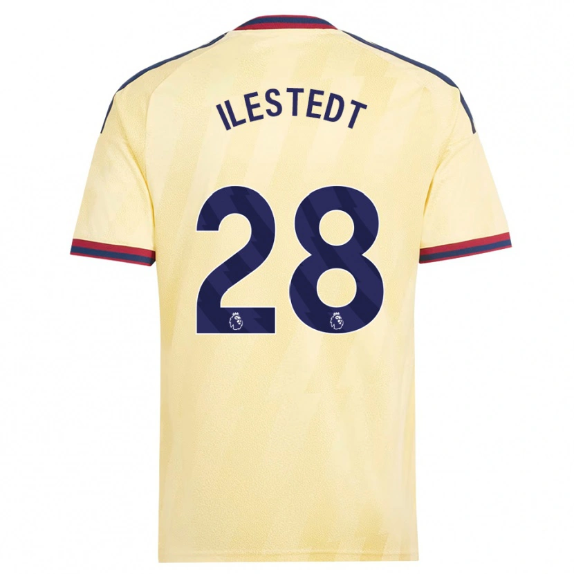 Danxen Barn Amanda Ilestedt #28 Ljusgul Midnattsblå Tredjesatsen Matchtröjor 2026/27 Tröjor T-Tröja