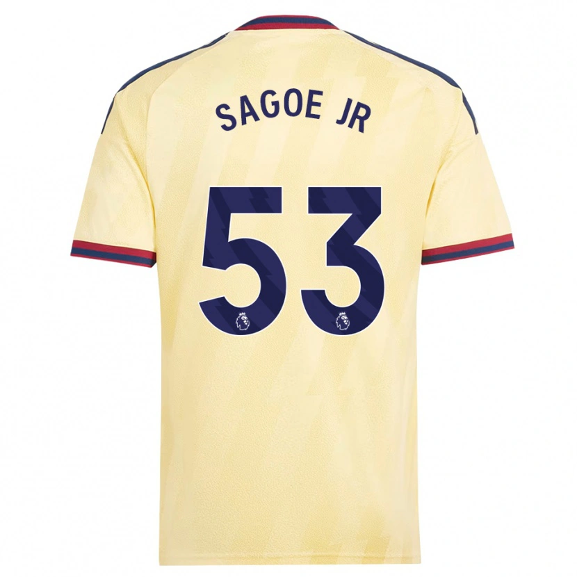 Danxen Barn Charles Sagoe Jr #53 Ljusgul Midnattsblå Tredjesatsen Matchtröjor 2026/27 Tröjor T-Tröja