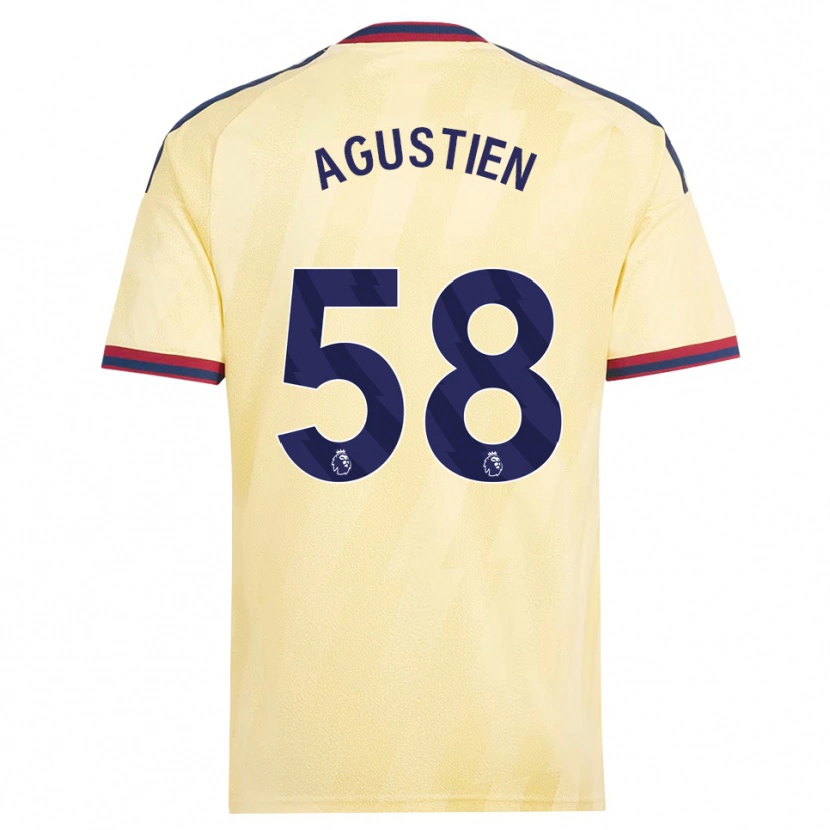 Danxen Barn Demiane Agustien #58 Ljusgul Midnattsblå Tredjesatsen Matchtröjor 2026/27 Tröjor T-Tröja