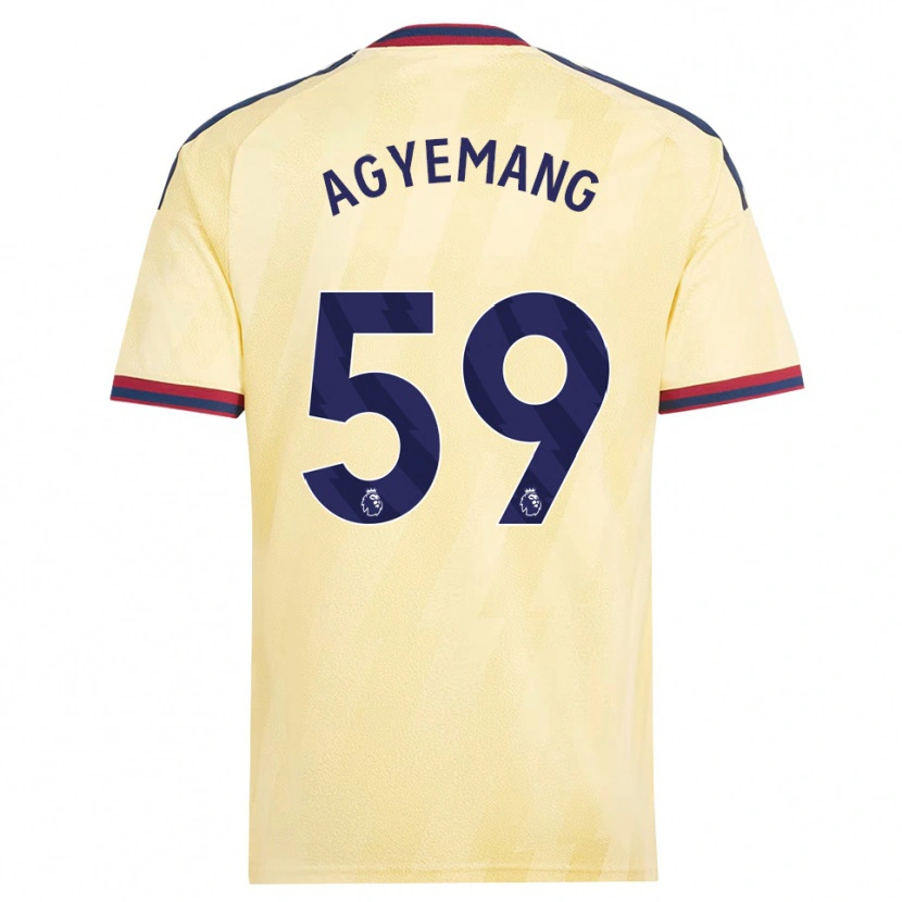 Danxen Barn Michelle Agyemang #59 Ljusgul Midnattsblå Tredjesatsen Matchtröjor 2026/27 Tröjor T-Tröja