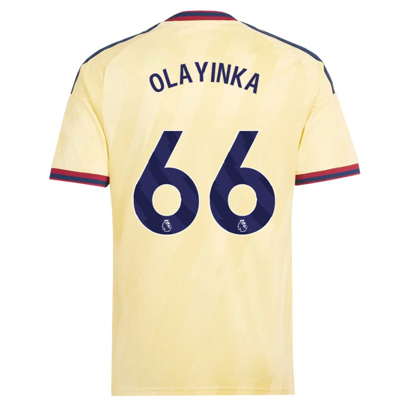 Danxen Barn James Olayinka #66 Ljusgul Midnattsblå Tredjesatsen Matchtröjor 2026/27 Tröjor T-Tröja