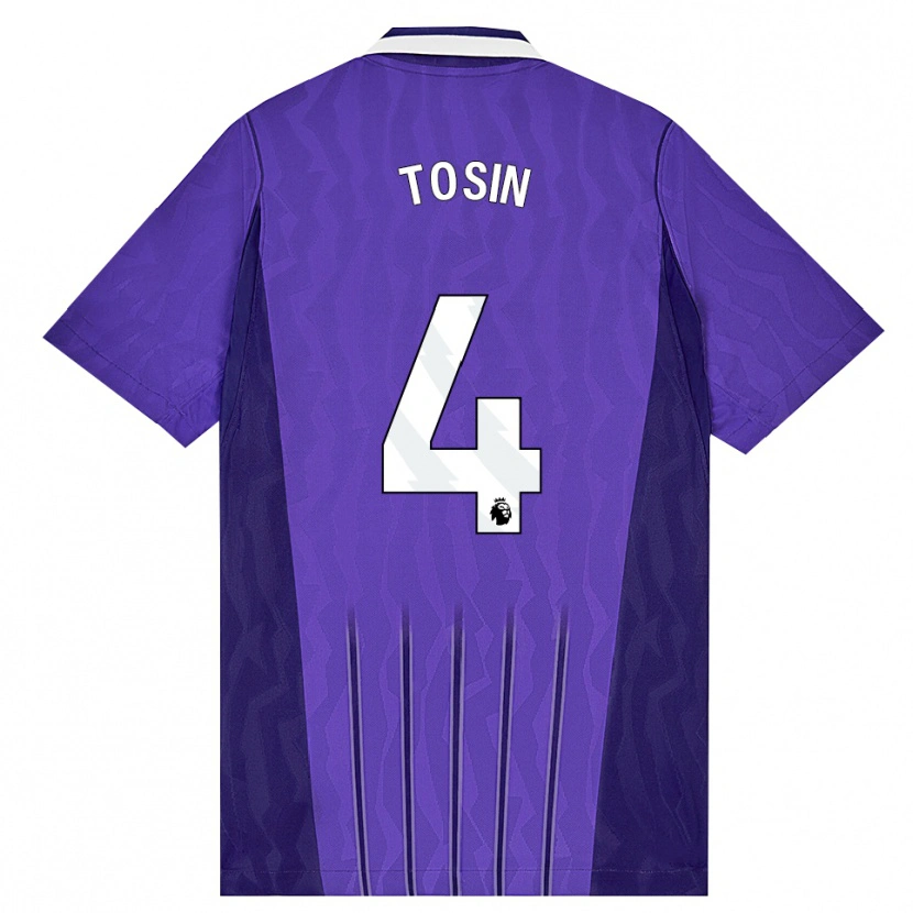 Danxen Barn Tosin Adarabioyo #4 Lila Vit Tredjesatsen Matchtröjor 2026/27 Tröjor T-Tröja