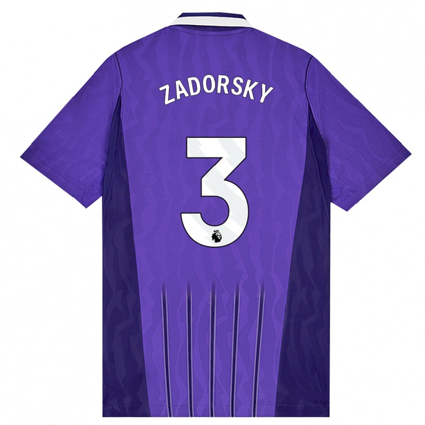 Danxen Barn Shelina Zadorsky #3 Lila Vit Tredjesatsen Matchtröjor 2026/27 Tröjor T-Tröja