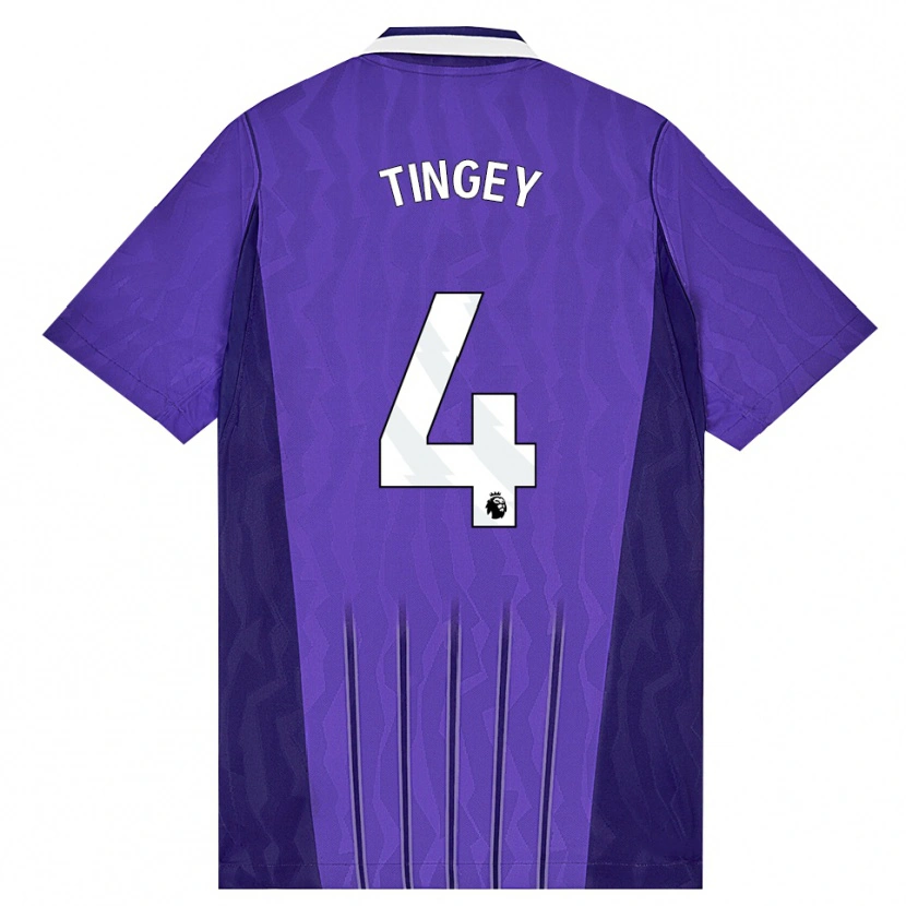Danxen Barn Tyler Tingey #4 Lila Vit Tredjesatsen Matchtröjor 2026/27 Tröjor T-Tröja