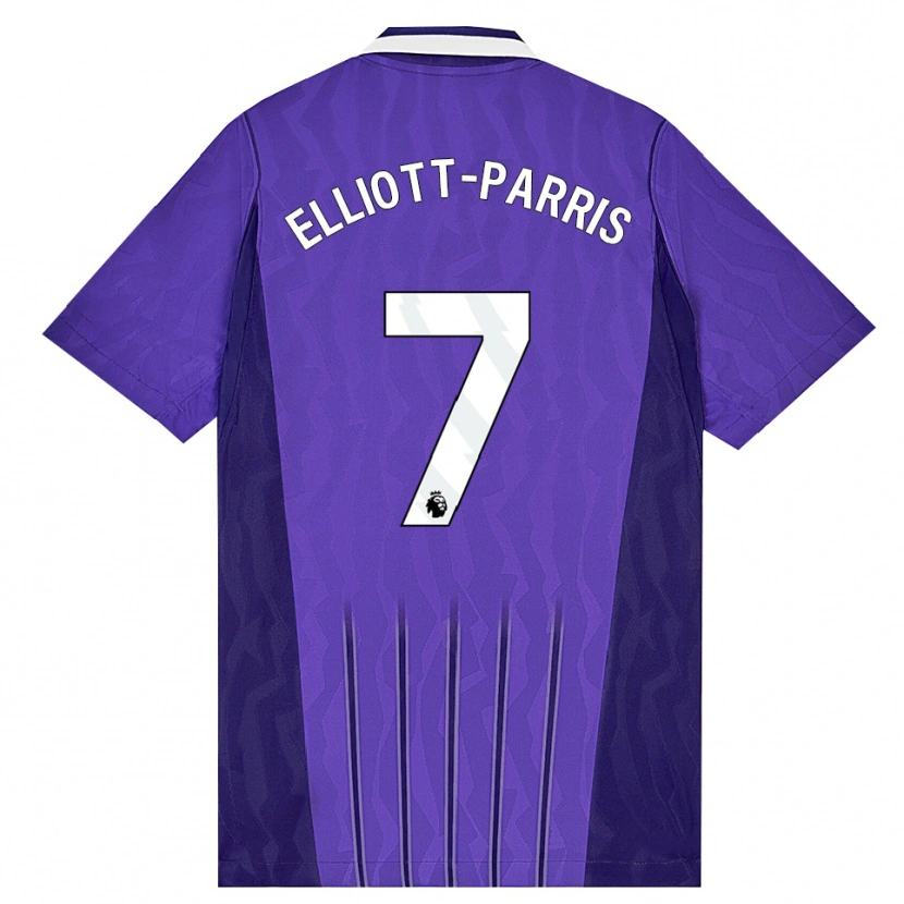Danxen Barn Reiss Elliott-Parris #7 Lila Vit Tredjesatsen Matchtröjor 2026/27 Tröjor T-Tröja