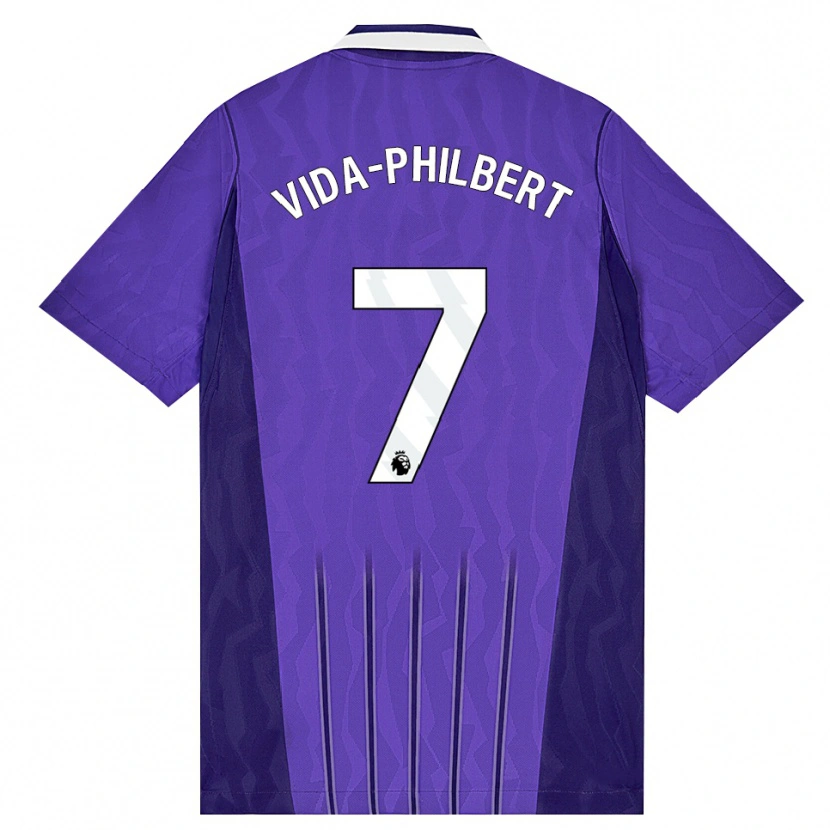 Danxen Barn Joel Philbert #7 Lila Vit Tredjesatsen Matchtröjor 2026/27 Tröjor T-Tröja