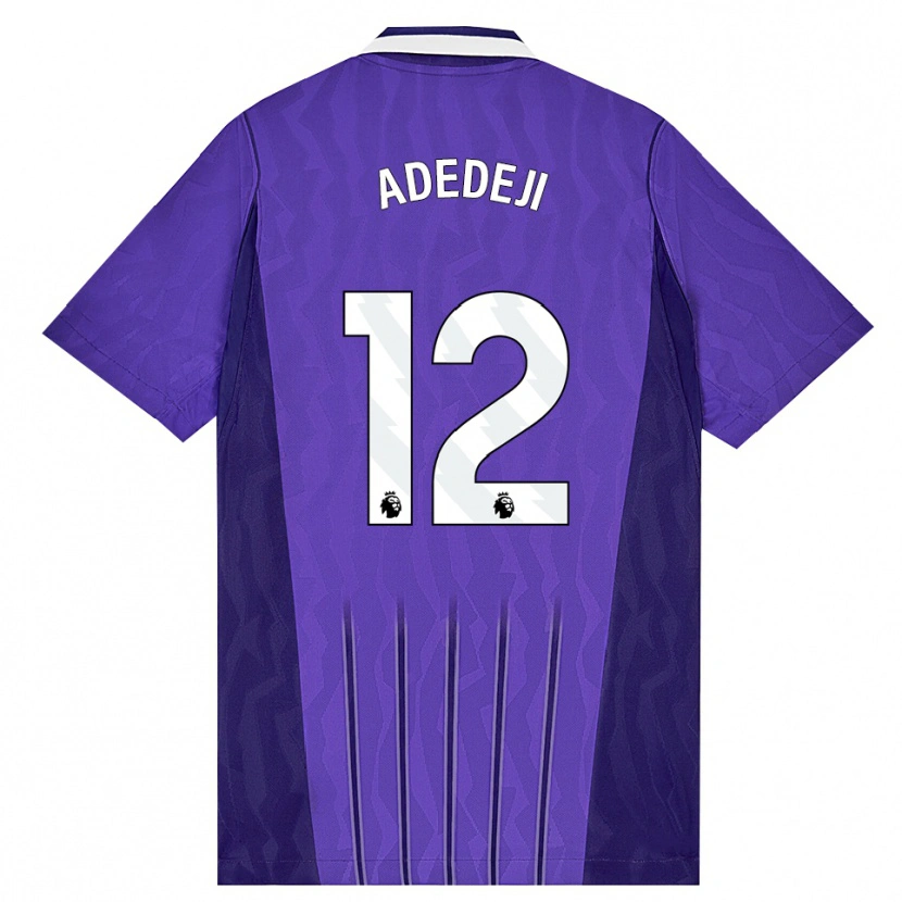Danxen Barn Maxwell Adedeji #12 Lila Vit Tredjesatsen Matchtröjor 2026/27 Tröjor T-Tröja