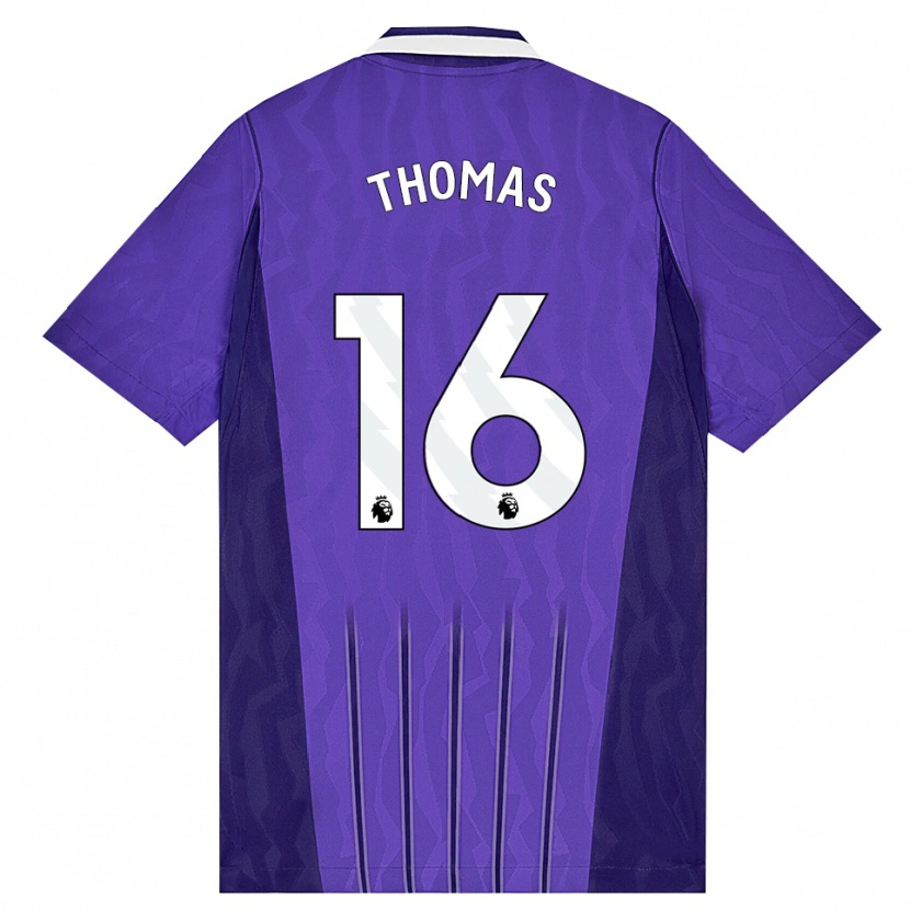 Danxen Barn Cameron Thomas #16 Lila Vit Tredjesatsen Matchtröjor 2026/27 Tröjor T-Tröja
