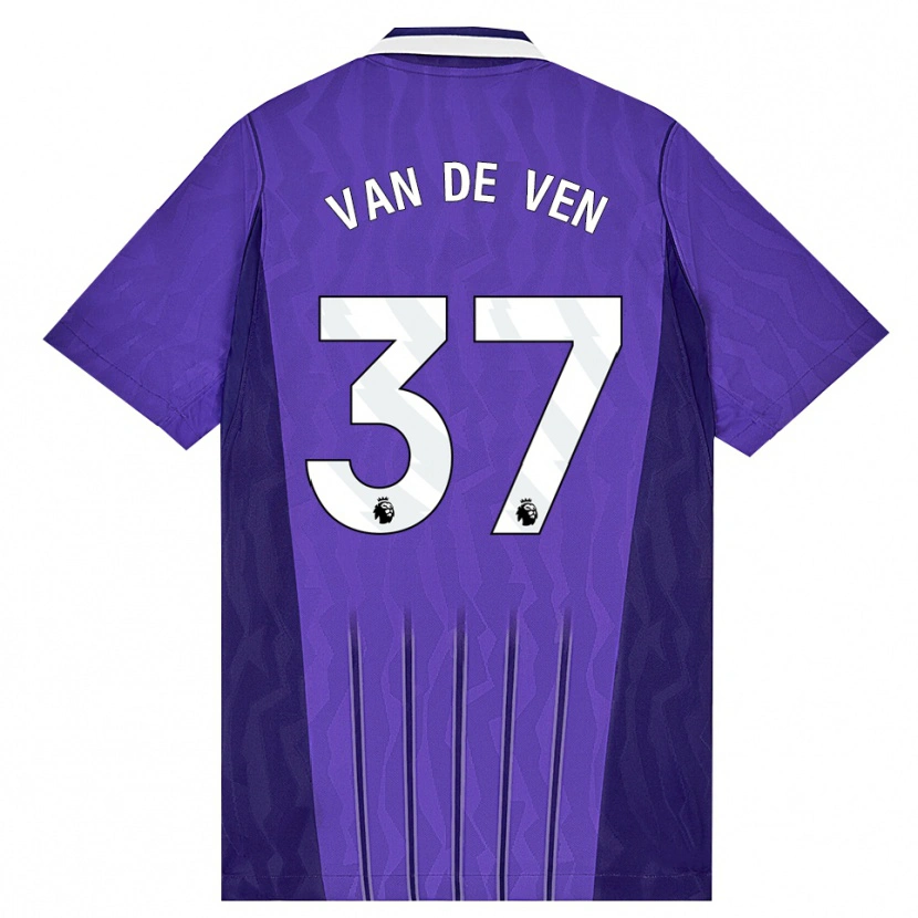 Danxen Barn Micky Van De Ven #37 Lila Vit Tredjesatsen Matchtröjor 2026/27 Tröjor T-Tröja