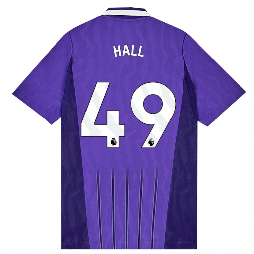 Danxen Barn Tyrese Hall #49 Lila Vit Tredjesatsen Matchtröjor 2026/27 Tröjor T-Tröja