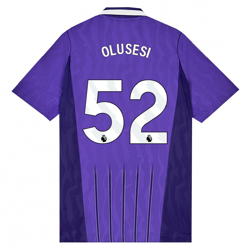 Danxen Barn Callum Olusesi #52 Lila Vit Tredjesatsen Matchtröjor 2026/27 Tröjor T-Tröja