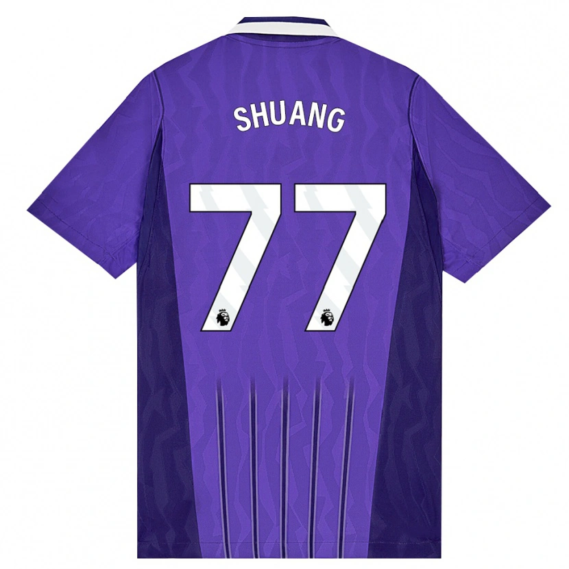 Danxen Barn Wang Shuang #77 Lila Vit Tredjesatsen Matchtröjor 2026/27 Tröjor T-Tröja