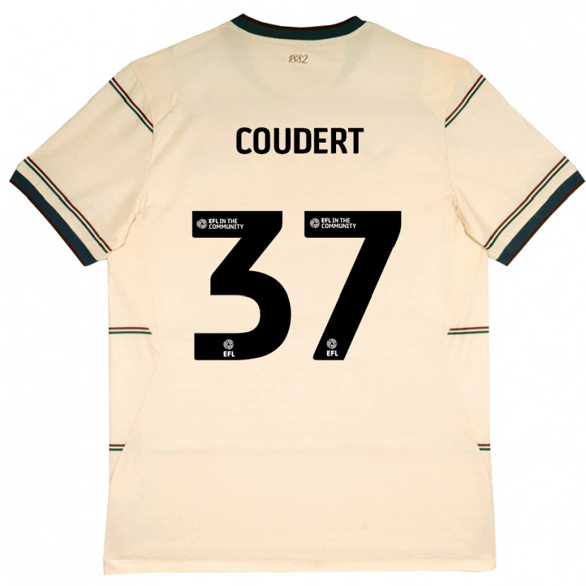 Danxen Barn Grégoire Coudert #37 Beige Vinröd Bortatröja Matchtröjor 2026/27 Tröjor T-Tröja