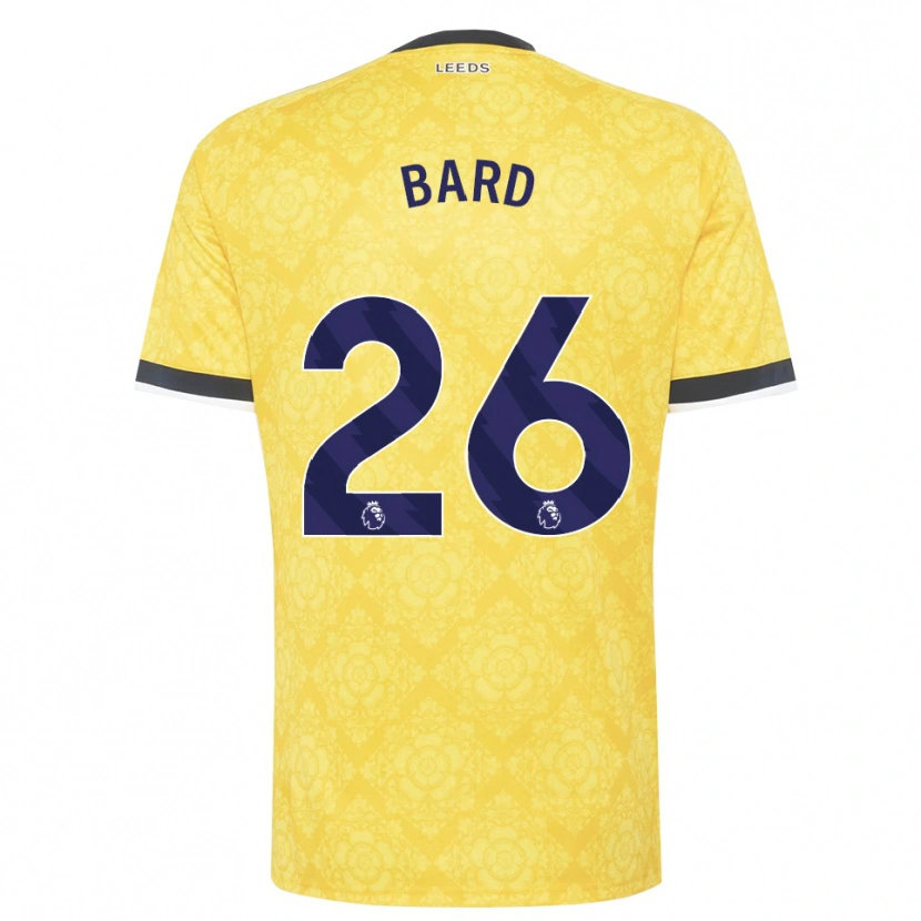 Danxen Barn Melvin Bard #26 Gul Vit Svart Bortatröja Matchtröjor 2026/27 Tröjor T-Tröja
