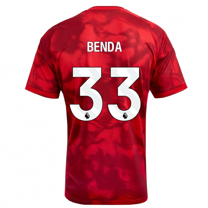 Danxen Barn Steven Benda #33 Karmosinröd Vit Hemmatröja Matchtröjor 2026/27 Tröjor T-Tröja