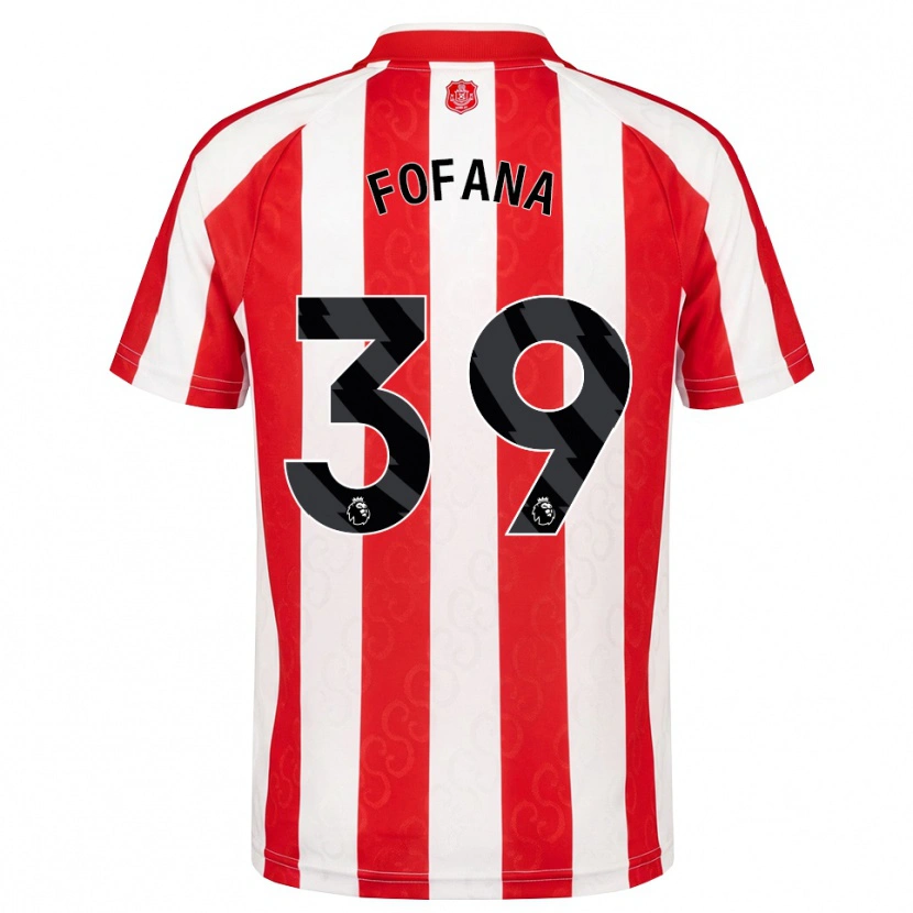 Danxen Män Malick Fofana #39 Röd Vit Svart Hemmatröja Matchtröjor 2026/27 Tröjor T-Tröja