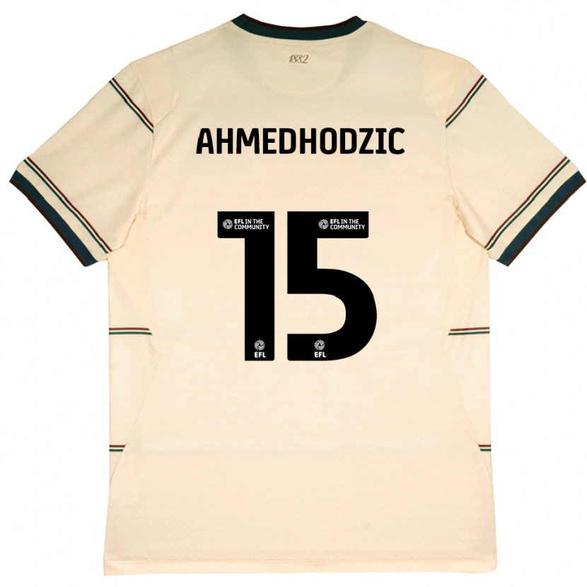 Danxen Män Anel Ahmedhodzic #15 Beige Vinröd Bortatröja Matchtröjor 2026/27 Tröjor T-Tröja