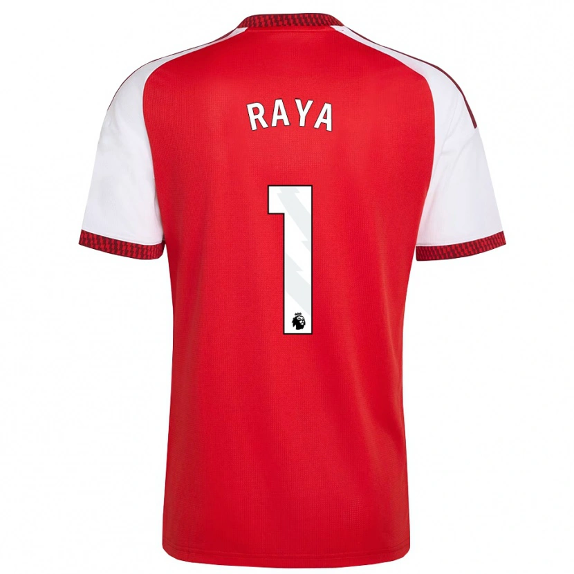 Danxen Män David Raya #1 Röd Vit Svart Hemmatröja Matchtröjor 2026/27 Tröjor T-Tröja