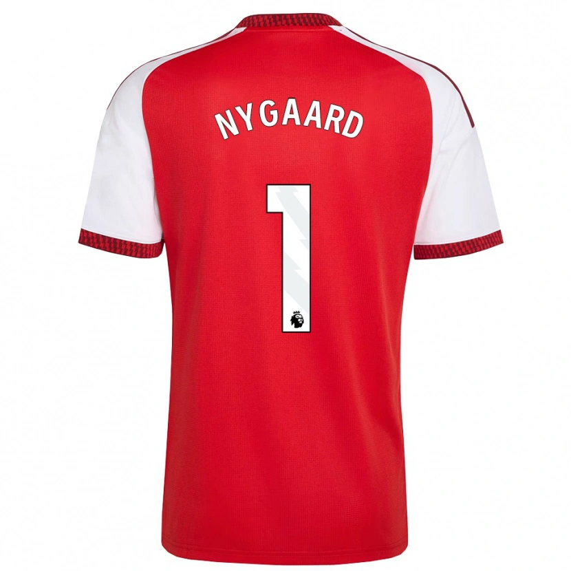 Danxen Män Lucas Nygaard #1 Röd Vit Svart Hemmatröja Matchtröjor 2026/27 Tröjor T-Tröja